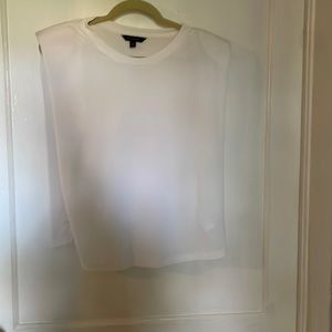 Banana Republic sleeveless top with shoulder pads- never worn.